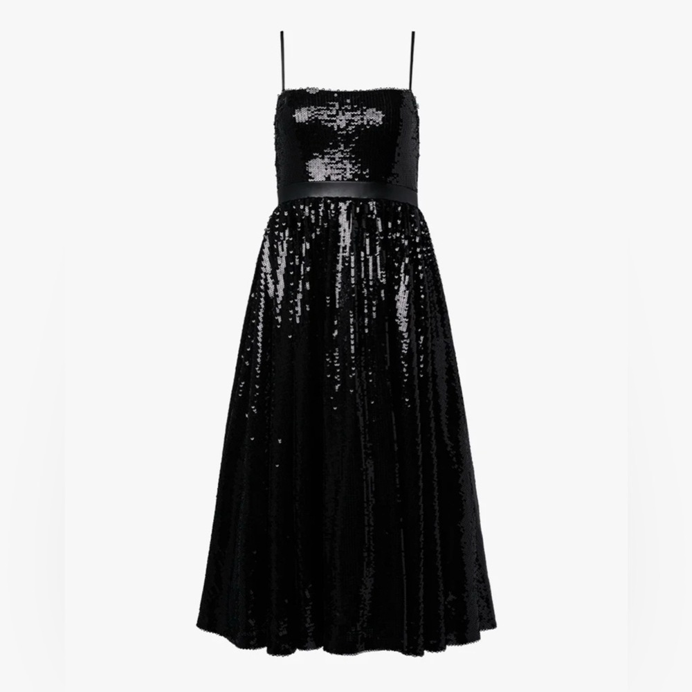 WeWoreWhat Black Sequin Midi Dress in Size 2 - Picture 5 of 5